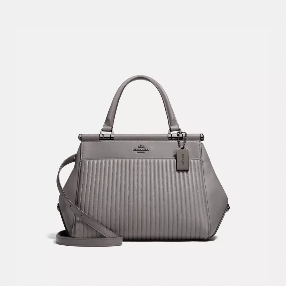Shipping is always free and returns are accepted at any location. Coach 22728 Grace Bag With Quilting Heather Grey Dark Gunmetal Coach New Arrivals