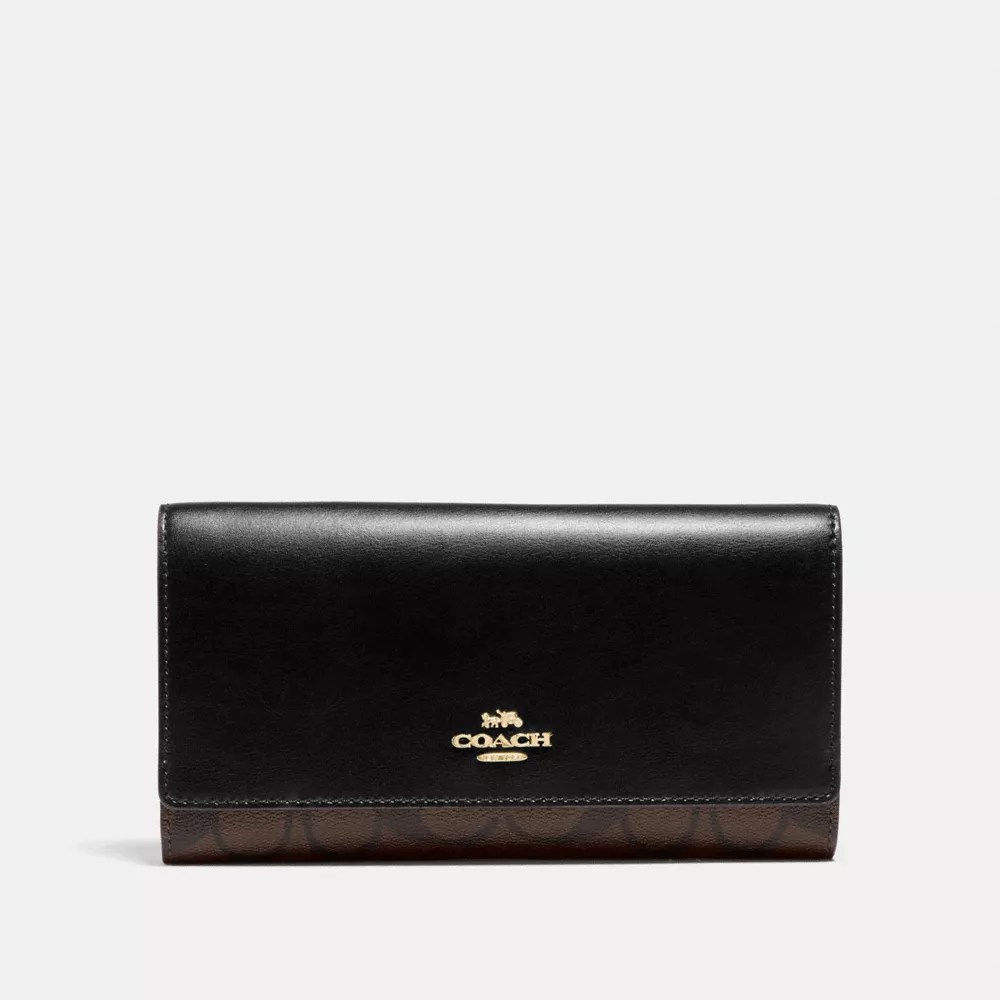 Designed with both style and function in mind, the iphone leather wallet with magsafe is the . COACH F88024 - TRIFOLD WALLET IN SIGNATURE CANVAS - IM