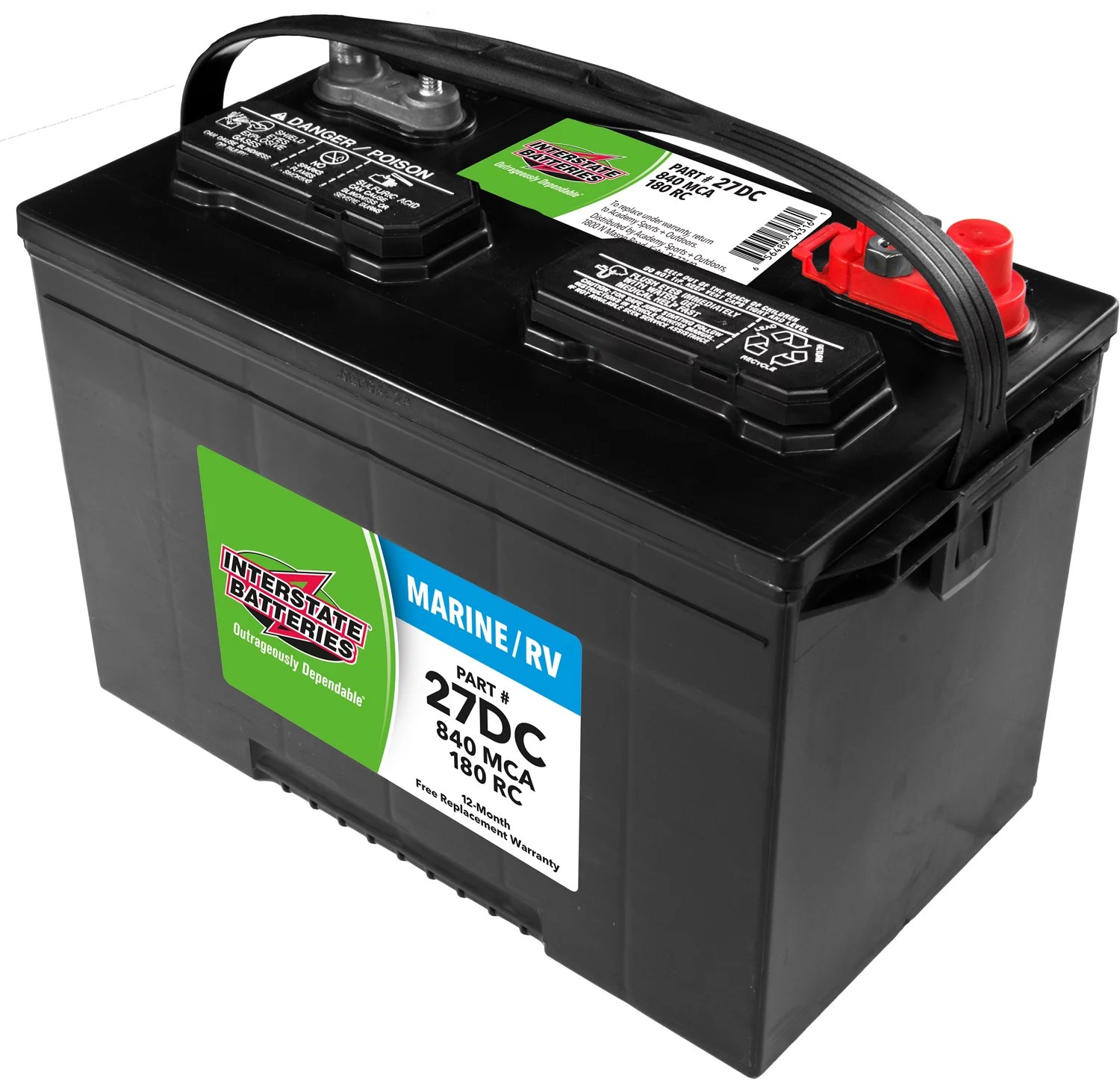 Batteries were once primarily used for starting a vehicle; . Interstate Batteries Deep Cycle 840 Marine Cranking Amp Battery Academy