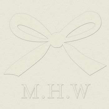 Please ensure all information is submitted correctly as you would like it to print. Monogram Bow Custom Embosser Paper Source