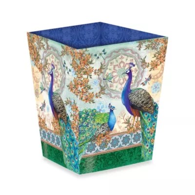 The beds come with an adjustable base that can be topped with a memory foam or hybrid mattress for comfort. Royal Peacock Waste Basket - Bed Bath & Beyond