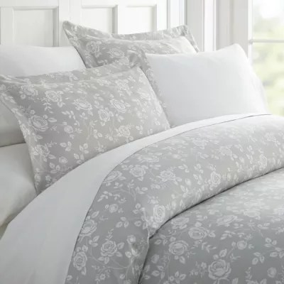 The soft, padded headboard is comfortable to lean against while reading or watching tv in. casual comfort premium ultra soft rose gray duvet cover set