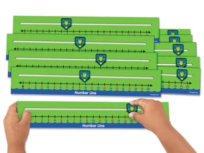 number line slider boards 0 20 set of 10 at lakeshore learning