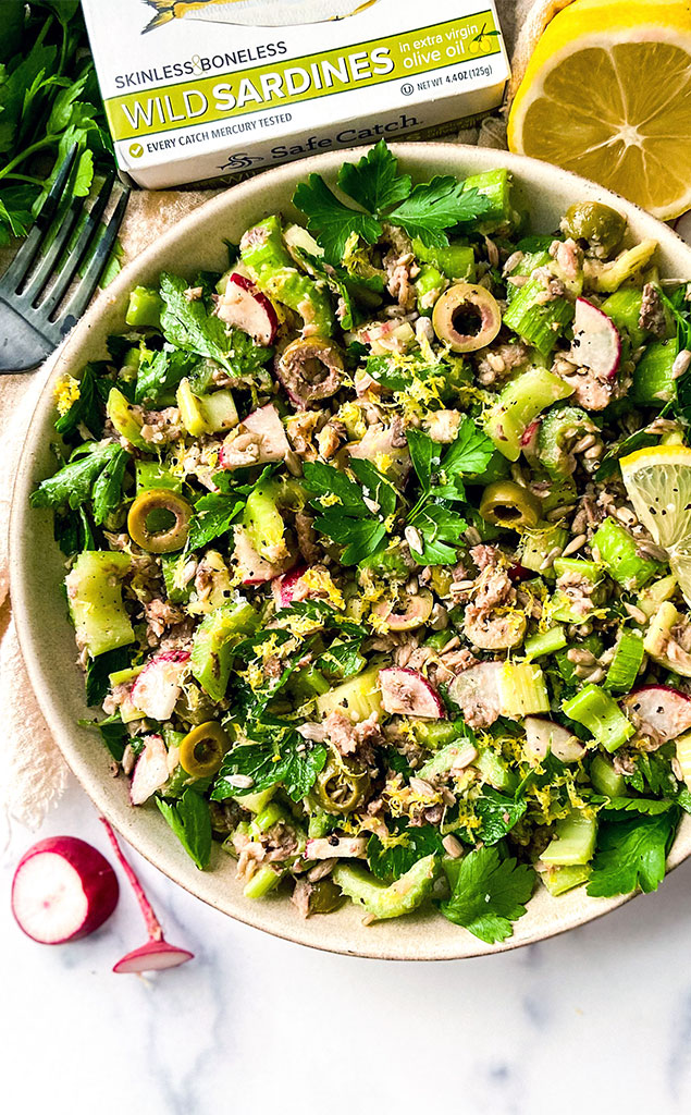 Celery Salad with Sardines