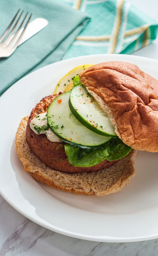 Grilled Salmon Burgers