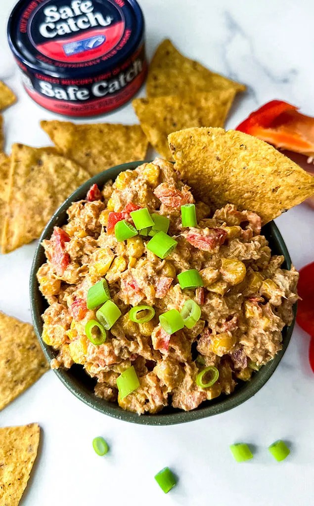 Taco Salmon Corn Dip