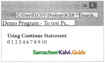 Samacheer Kalvi 11th Computer Applications Guide Chapter 15 Control ...