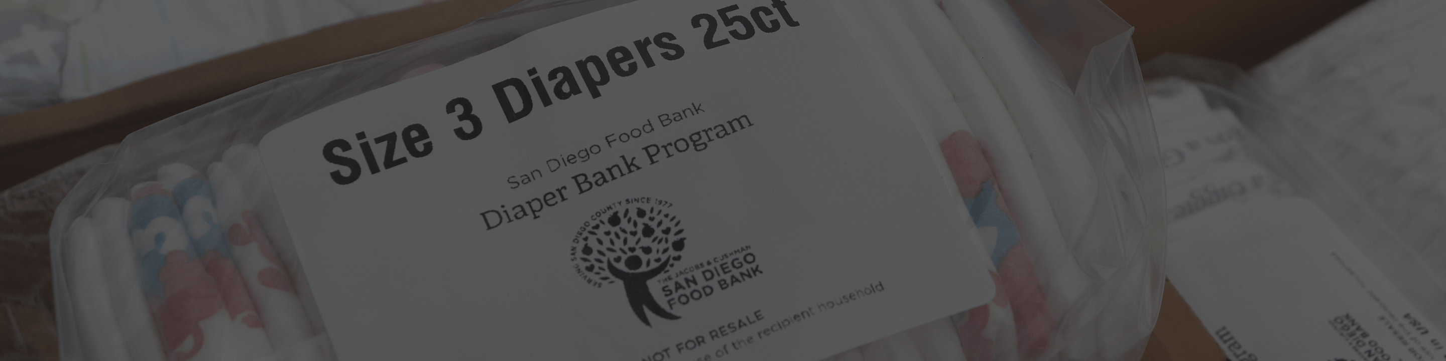 Other pantries and charitable organizations that distribute baby essentials can be found . Diaper Bank Program Jacobs Cushman San Diego Food Bank