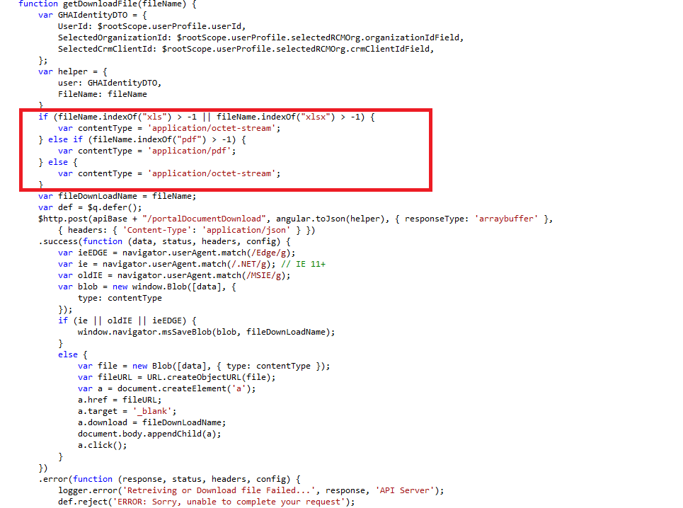 angular 2 download file content disposition