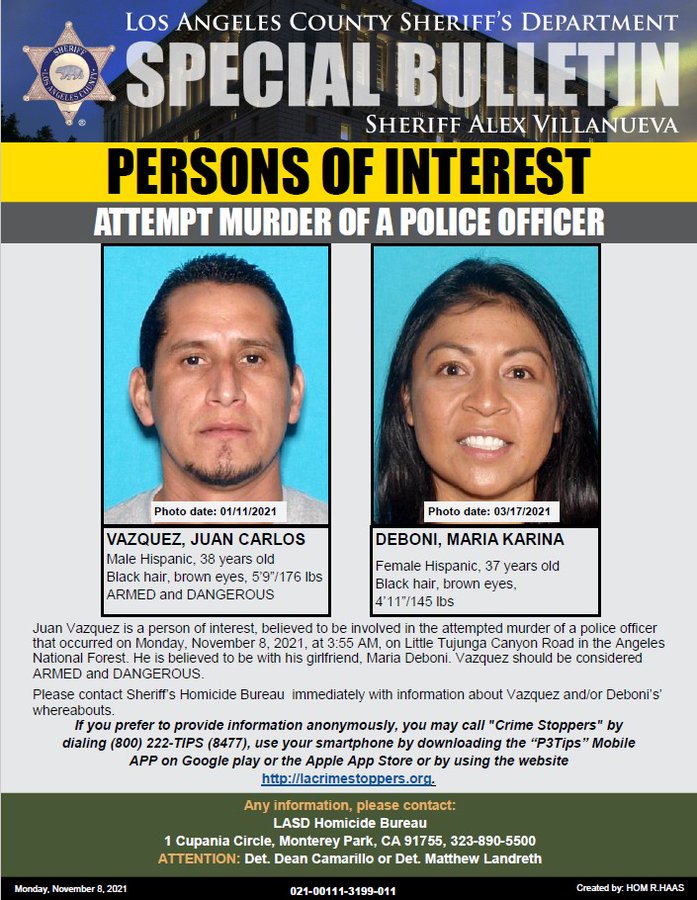 Suspect Wanted for Attempted Murder of Police Officer Identified - The ...
