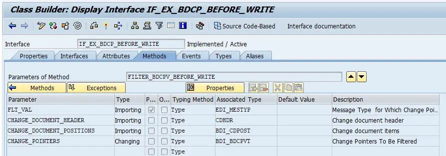 filter-change-pointers-using-badi-BDCP_BEFORE_WRITE-sap - SAP Integration  Hub