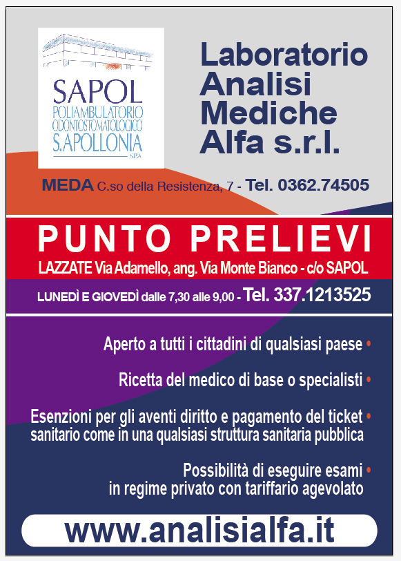 Punto Prelievi - Laboratorio Analisi Mediche Alfa Srl. - Sapol 812_x_581_jpg