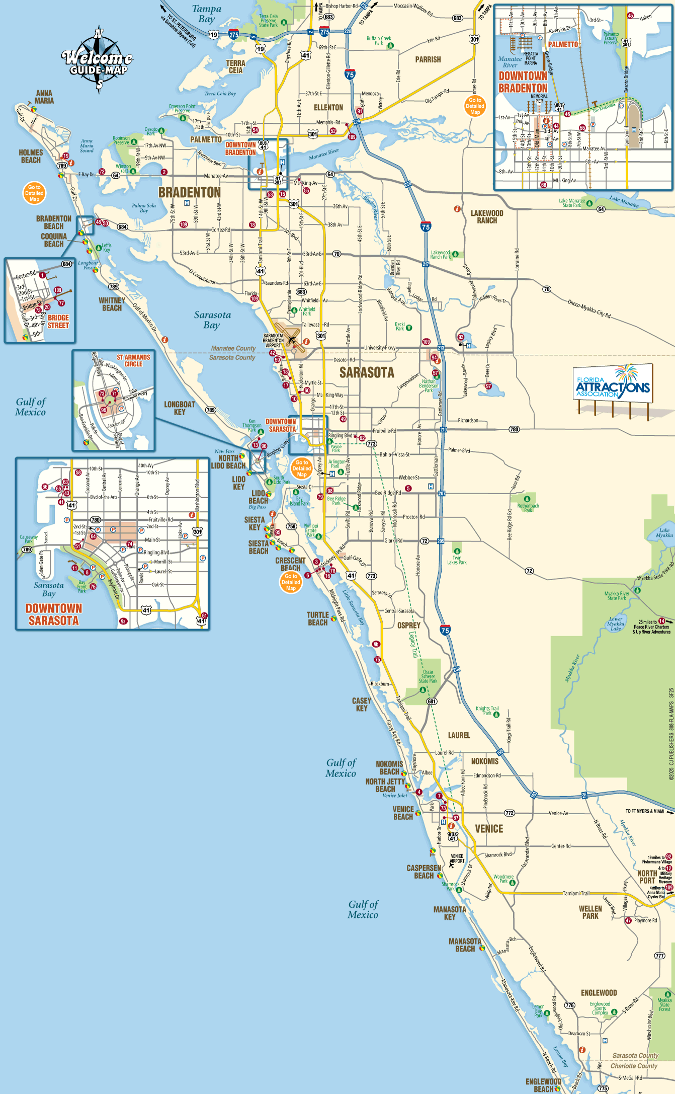 wallpapers Map Of Florida Sarasota sarasota bradenton welcome guide map
