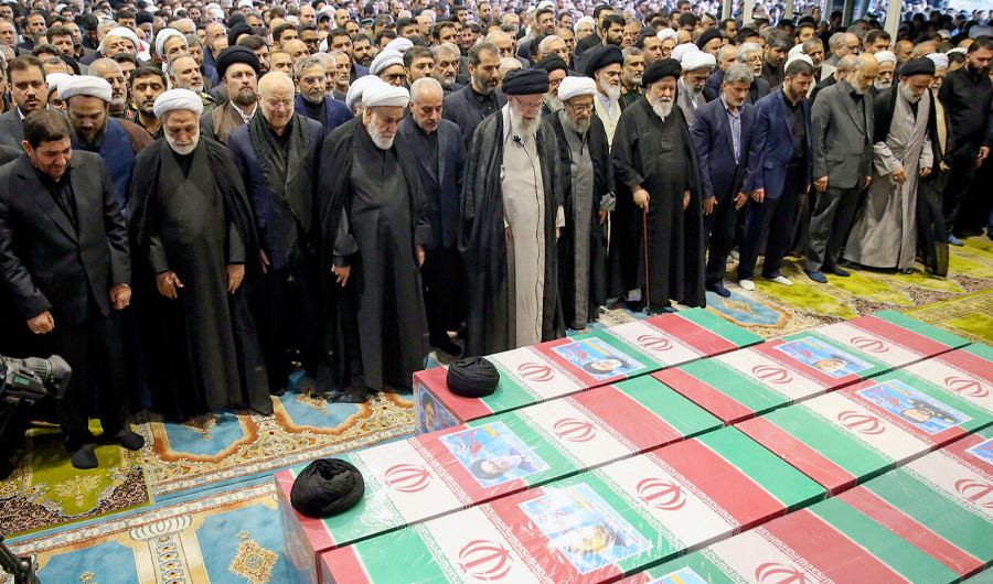إيران: تشييع جثامين الرئيس الراحل إبراهيم رئيسي ومرافقيه
