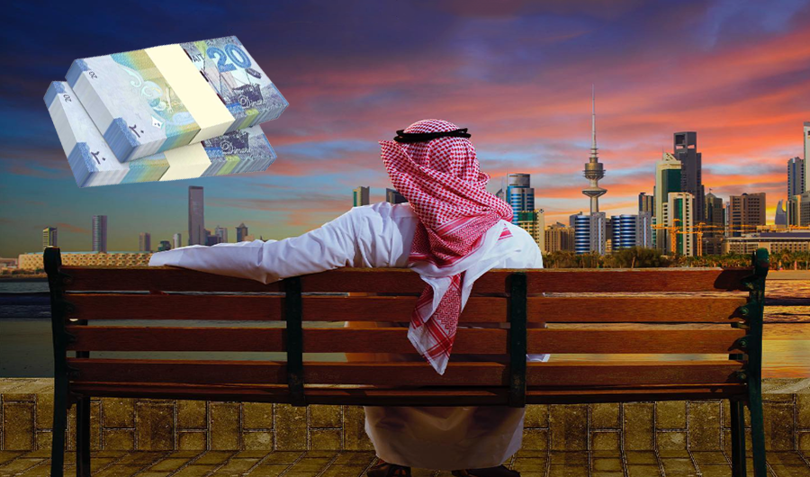 1607 دينار معدل الأجر الشهري للكويتيين العاملين في القطاع الحكومي