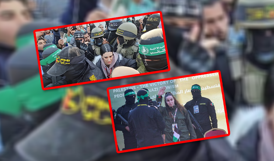 تسليم الأسيرتَيْن أربيل يهودا وأغام بيرغر إلى الصليب الأحمر