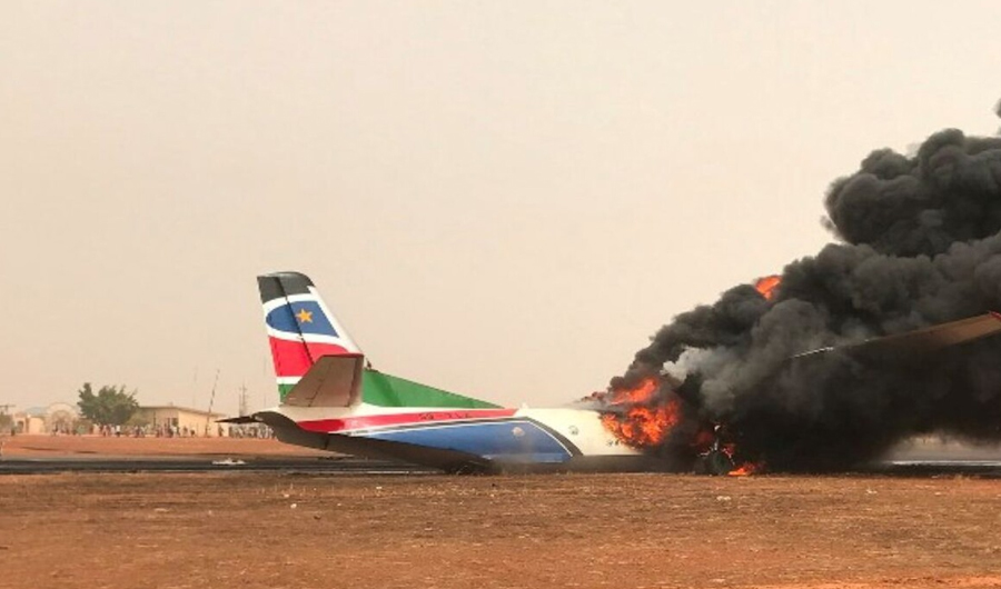 مقتل 18 شخصاً في تحطم طائرة بولاية الوحدة في جنوب السودان