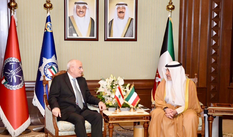 اليوسف يبحث مع وزير الدفاع اللبناني أوجه التعاون المشترك