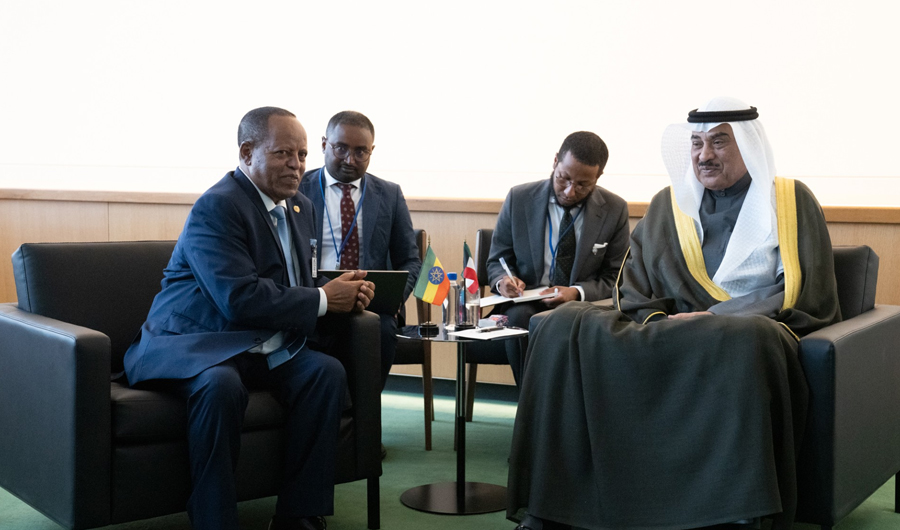 ممثل سمو أمير البلاد سمو ولي العهد يلتقي رئيس أثيوبيا