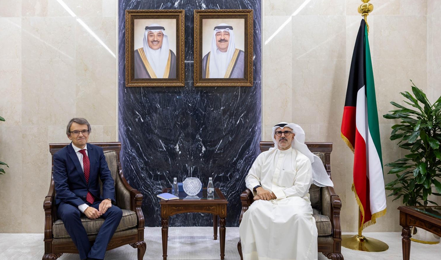 الكويت وإسبانيا تبحثان تعزيز التعاون الثنائي