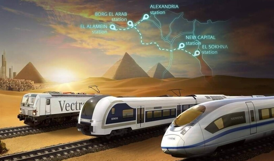 مصر تبدأ التشغيل التجريبي للقطار السريع بين العلمين والعين السخنة في نوفمبر 2025