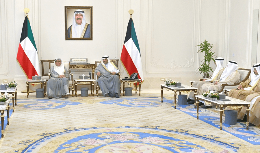 سمو ولي العهد يستقبل بورسلي ورؤساء المحاكم العليا والتمييز بدول الخليج
