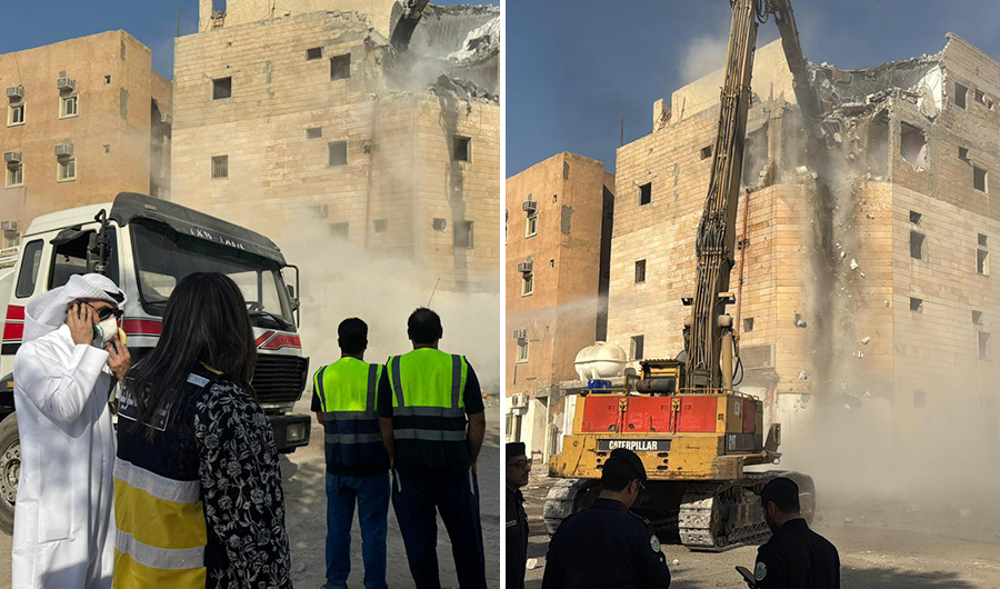&laquo;البلدية&raquo; تواصل إزالة 67 عقاراً &laquo;متهالكاً&raquo; في جليب الشيوخ