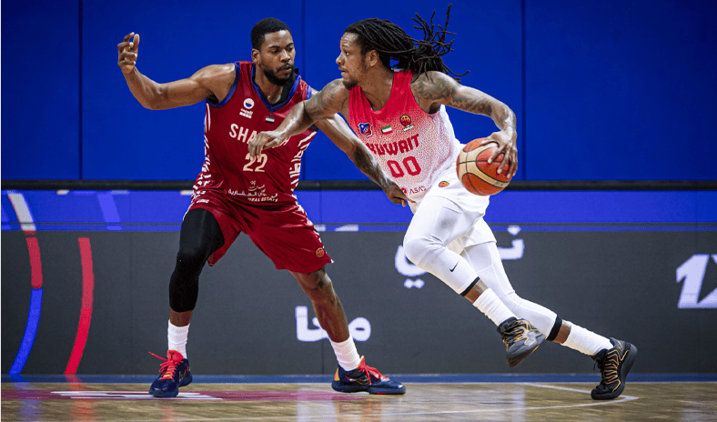 نادي الكويت يتغلب على الشارقة الإماراتي 115-81
