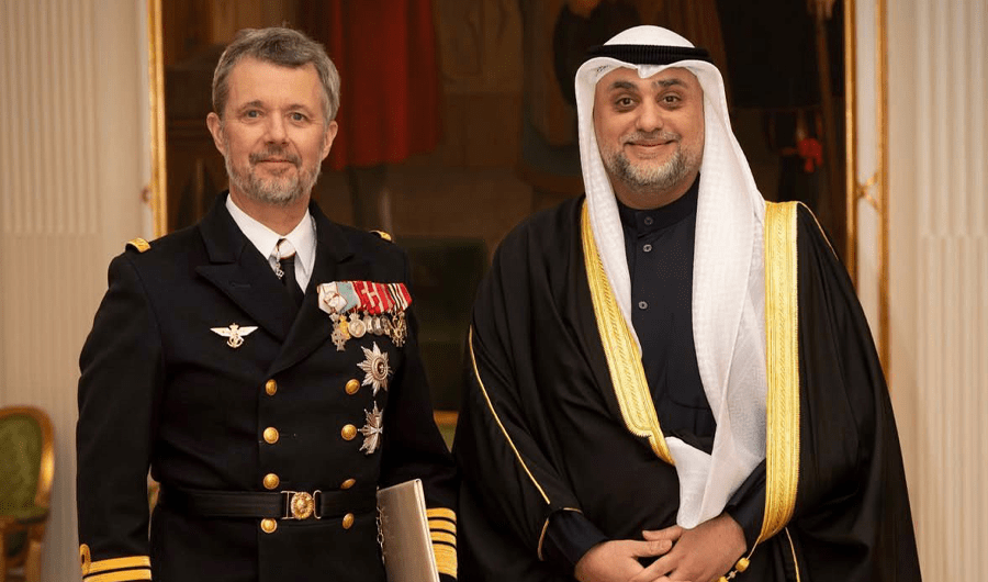 سفير الكويت غير المقيم يقدّم أوراق اعتماده إلى ملك الدنمارك