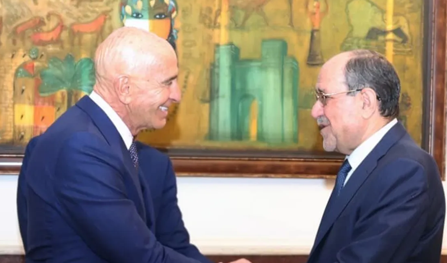 المبعوث الأميركي للعراق توم باراك التقى نوري المالكي في بغداد المبعوث الأميركي للعراق توم باراك التقى نوري المالكي في بغداد