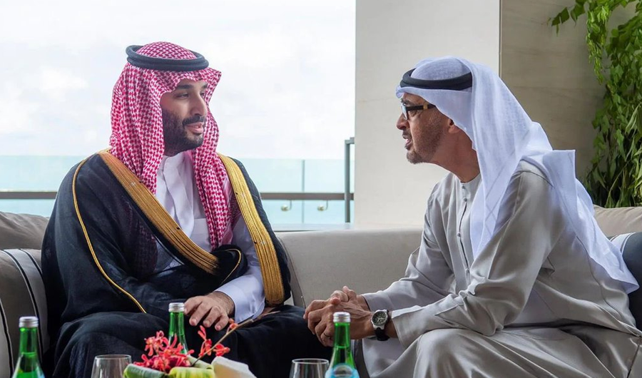 الشيخ محمد بن زايد يعرب عن شكره وتقديره لموقف السعودية ودعمها للإمارات