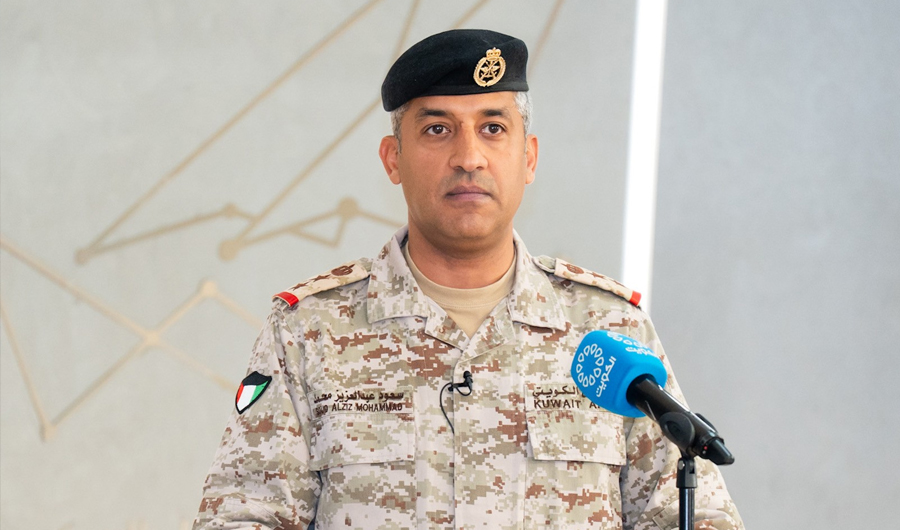 وزارة الدفاع: إسقاط مسيّرة معادية فور دخولها أجواء الكويت وتدميرها