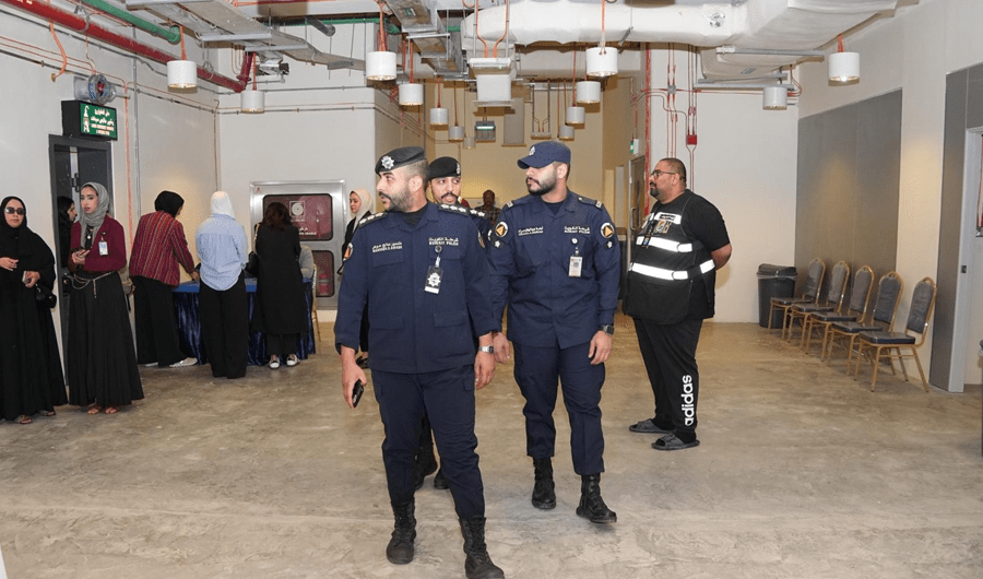 جامعة الكويت تنفذ تجربة إخلاء وهمي في مدينة صباح السالم الجامعية