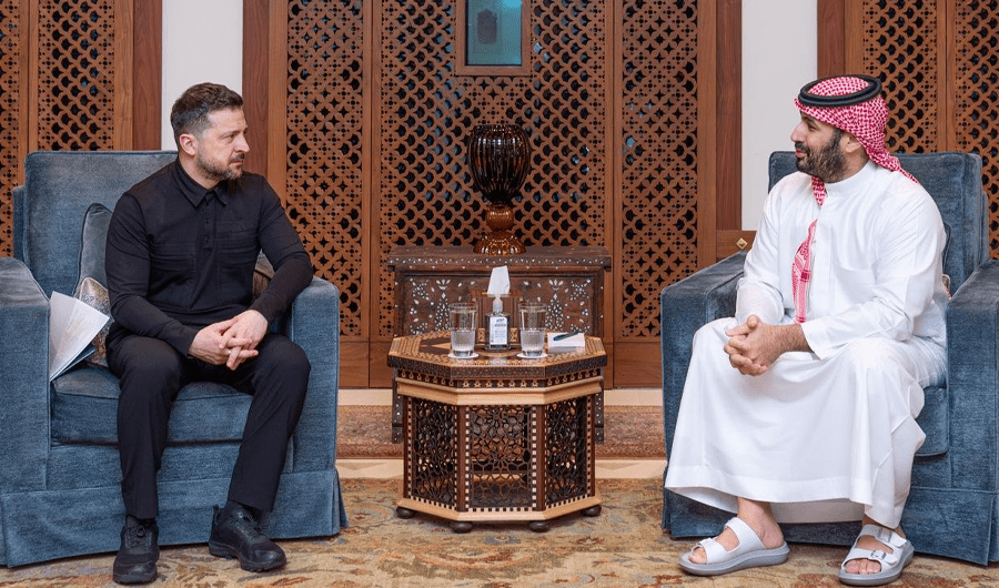 ولي العهد السعودي والرئيس الأوكراني يبحثان التطورات الإقليمية والدولية
