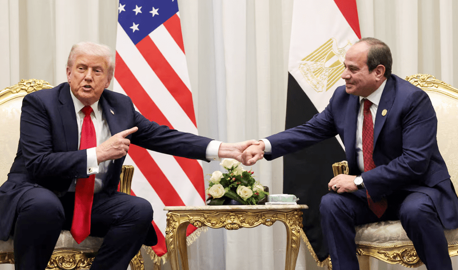 السيسي: أقول للرئيس ترامب إنه لا أحد يستطيع إيقاف الحرب سواك