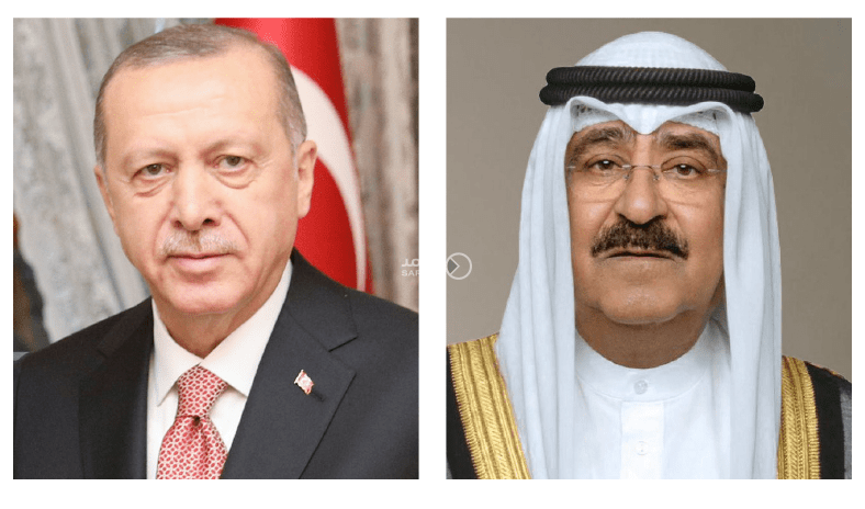 سمو أمير البلاد يتلقى اتصالاً هاتفياً من الرئيس التركي سمو أمير البلاد يتلقى اتصالاً هاتفياً من الرئيس التركي