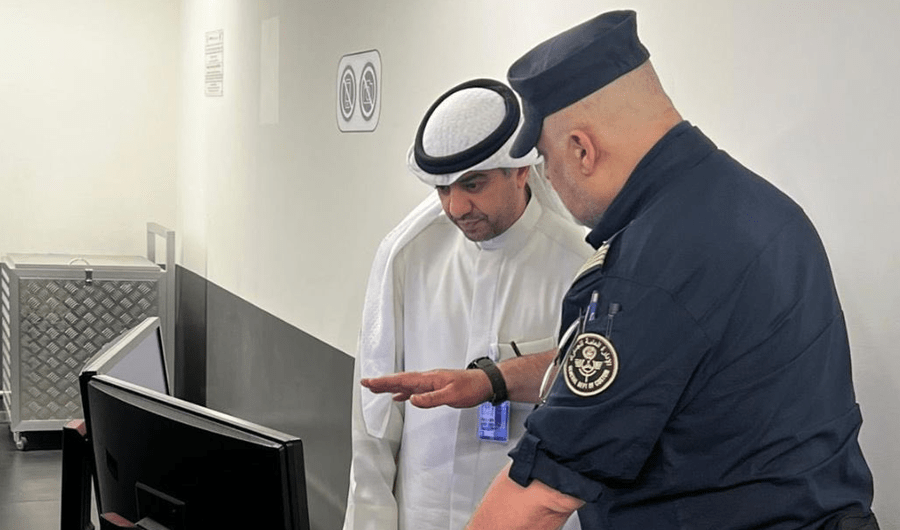 جولة تفقدية لنائب رئيس الجمارك في مبنى &laquo;T4&raquo; بمطار الكويت