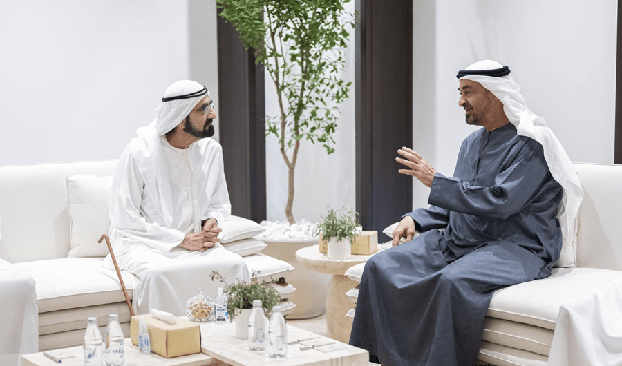 رئيس الإمارات ومحمد بن راشد: الإمارات واجهت الأزمة بصلابة