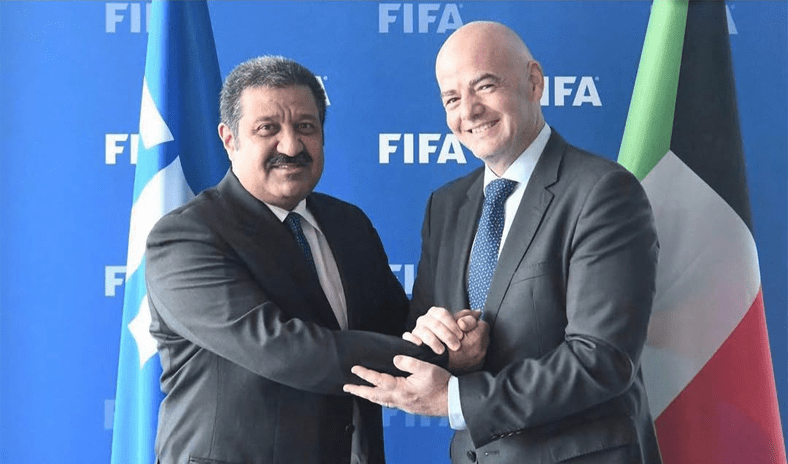 الاتحاد الكويتي لكرة القدم يعتمد ترشيح جياني انفانتينو لرئاسة «فيفا» «2027 – 2031» الاتحاد الكويتي لكرة القدم يعتمد ترشيح جياني انفانتينو لرئاسة «فيفا» «2027 – 2031»