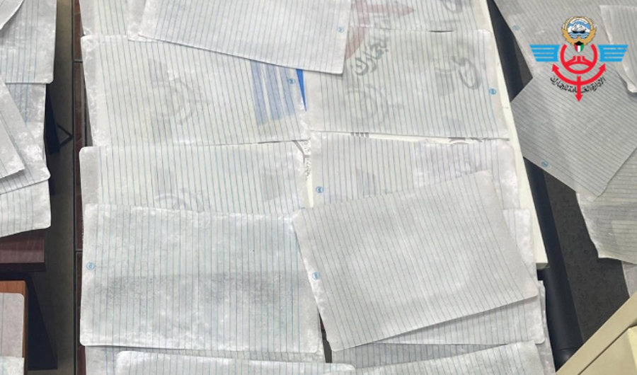 &laquo;الجمارك&raquo;: إحباط محاولة تهريب أوراق &laquo;A4&raquo; مشبعة بسائل مادة الكيميكال المخدرة