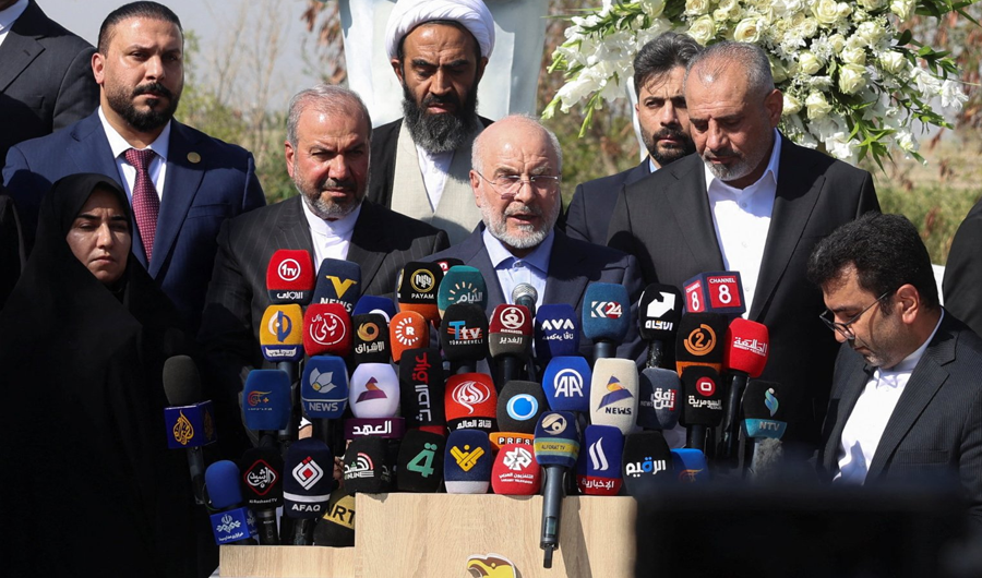 رئيس البرلمان الإيراني يصل العراق لبحث اتخاذ خطوات أمنية بين البلدين رئيس البرلمان الإيراني يصل العراق لبحث اتخاذ خطوات أمنية بين البلدين