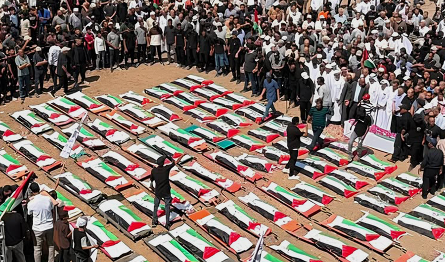 غزة تودّع 112 من شهداء مجزرة حي الصبرة.. بعد عامين ونصف