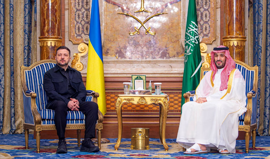 ولي العهد السعودي والرئيس الأوكراني يبحثان التطوّرات الإقليمية والدولية