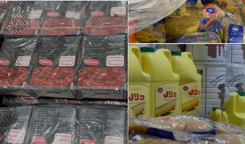 الجمارك تُحبط محاولة تهريب كميات كبيرة من المواد التموينية المتنوعة عبر شاحنات متجهة إلى مصر