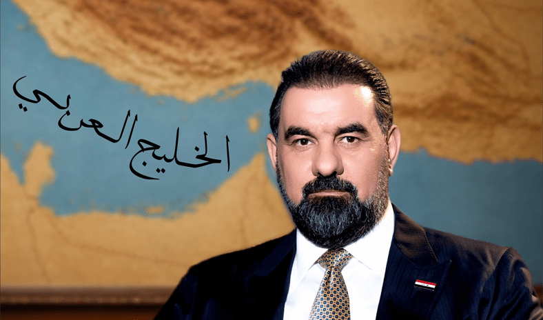رئيس البرلمان العراقي هيبت الحلبوسي يرد على نظيره الإيراني بصورة الخليج العربي رئيس البرلمان العراقي هيبت الحلبوسي يرد على نظيره الإيراني بصورة الخليج العربي