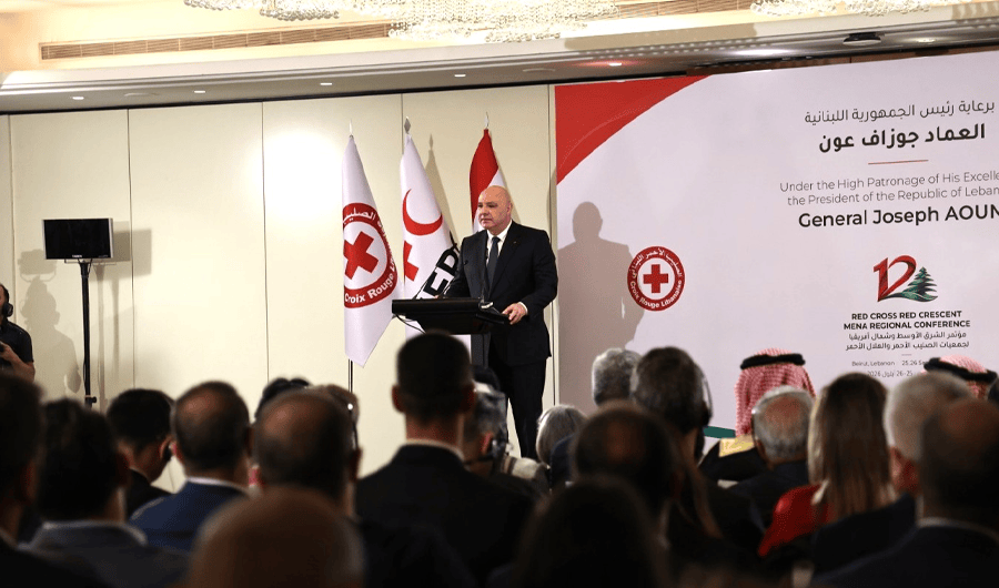 الرئيس اللبناني: القانون الدولي الإنساني يفرض التزامات وإسرائيل ليست استثناء