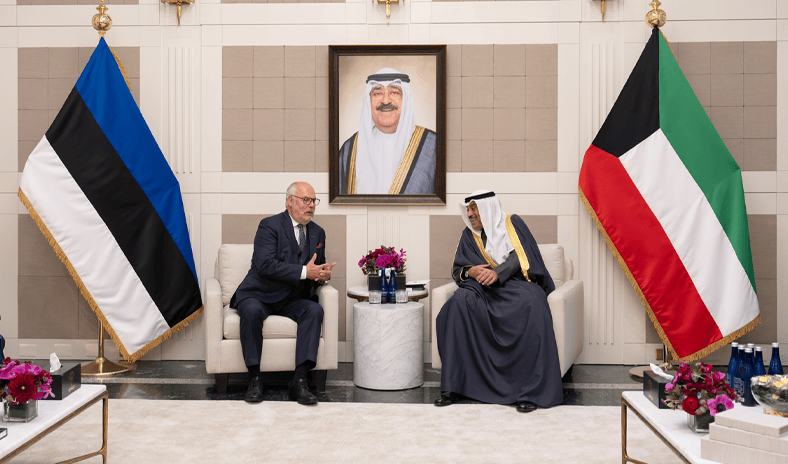 ممثل سمو الأمير يلتقي رئيس إستونيا ورئيس الدورة الـ81 للجمعية العامة للأمم المتحدة