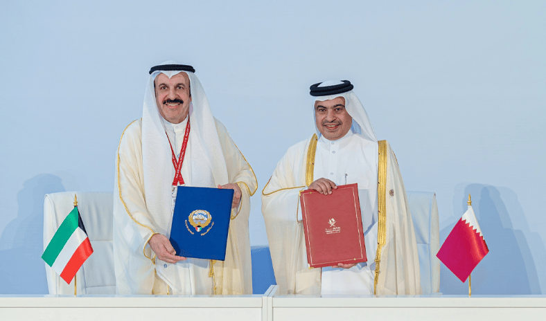الكويت وقطر توقعان مذكرة تفاهم للتعاون في المجال المالي