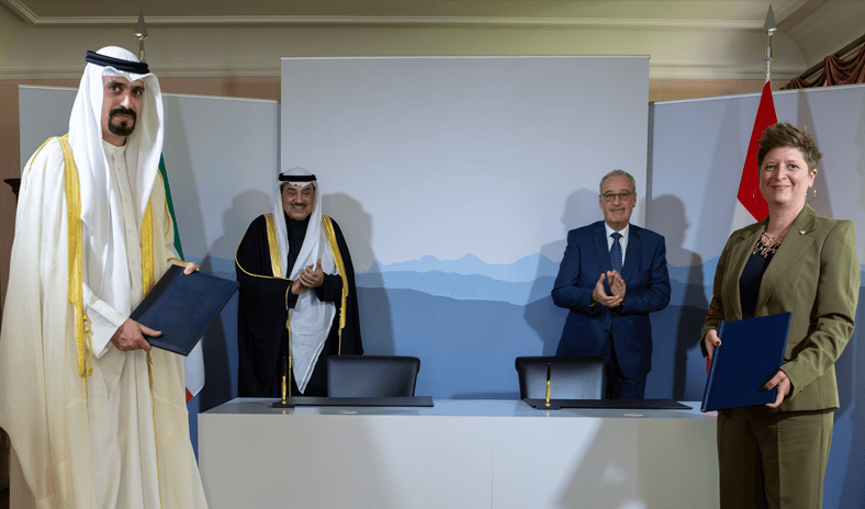 بحضور سمو ولي العهد ورئيس الاتحاد السويسري.. هيئة تشجيع الاستثمار المباشر توقع مذكرة تفاهم مع المؤسسة السويسرية العالمية