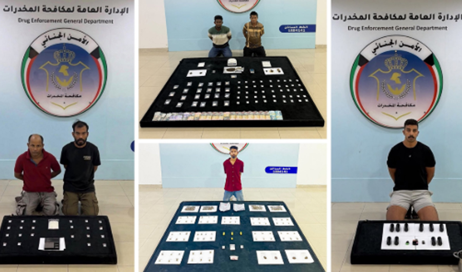 الداخلية: ضبط ستة متهمين بحوزتهم مواد مخدرة ومؤثرات عقلية
